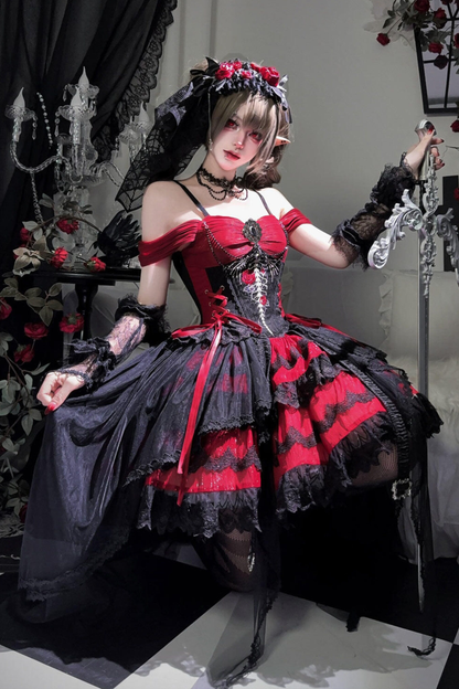 Dragonborn Gothic Dress + Necklace