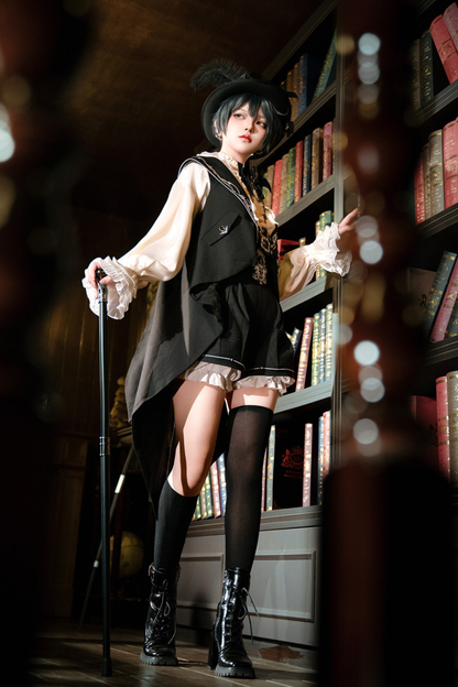 Dark Prince Suspender Shorts