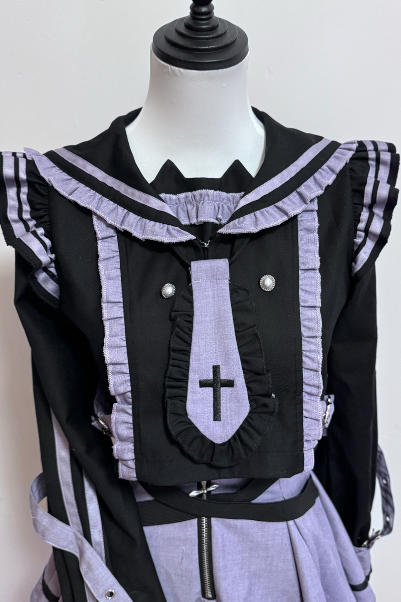 Dream Cat Sailor Top + Skirt + Leg Warmers