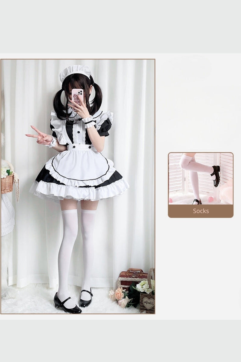 Black and White Lolita Maid Dress