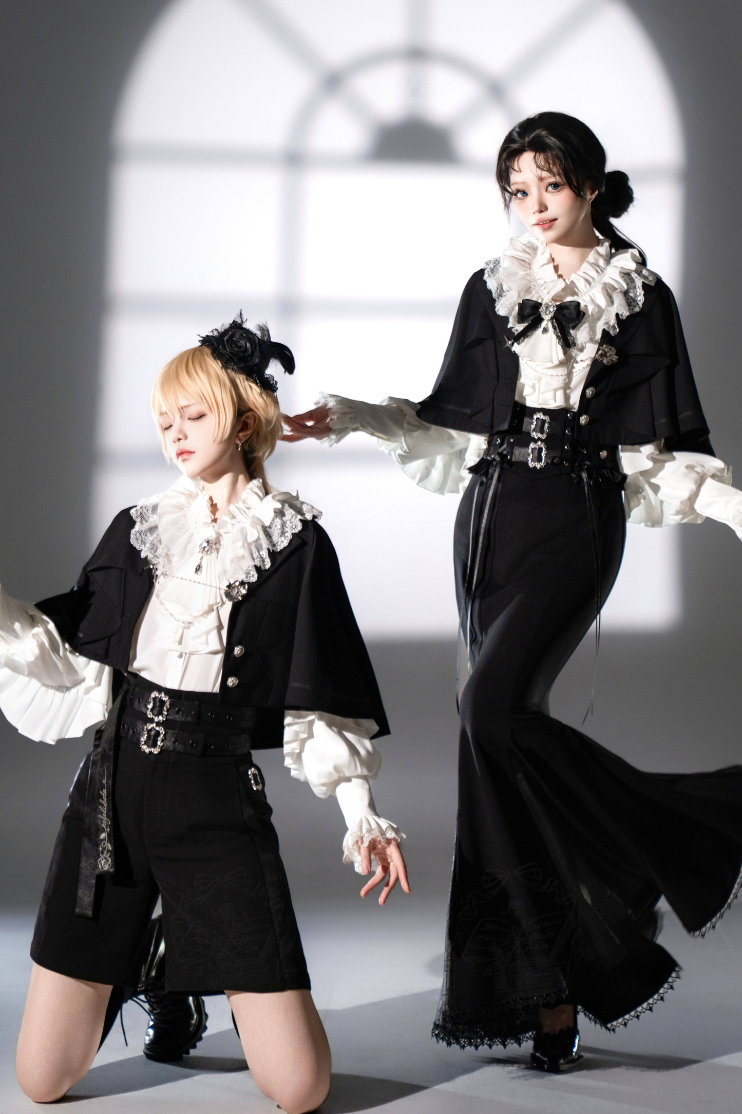 [pre-order Deadline: March 16] Classical Lolita Shirt + Asymmetrical Skirt + Fishtail Skirt + Shorts