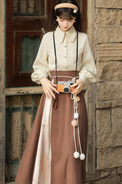 Retro Cat Vest + Top + Skirt