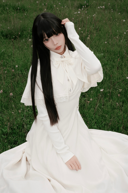 French Cape Retro Dress