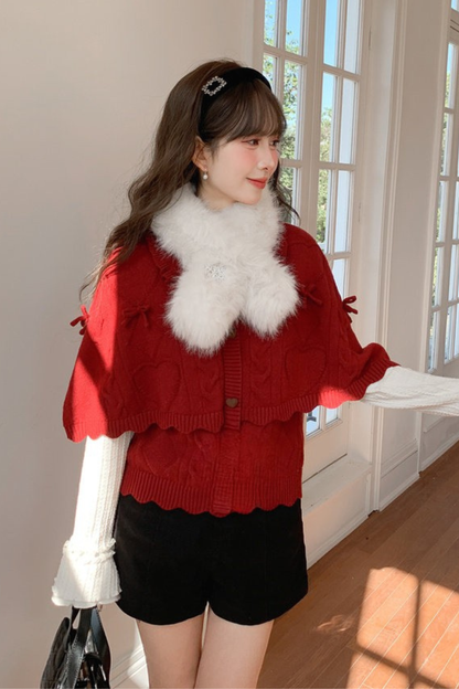 Girly Loose Lapel Sweater