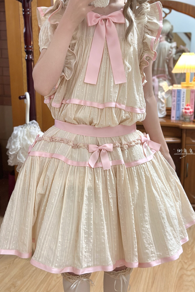 Milk Jacquard Lolita Dress