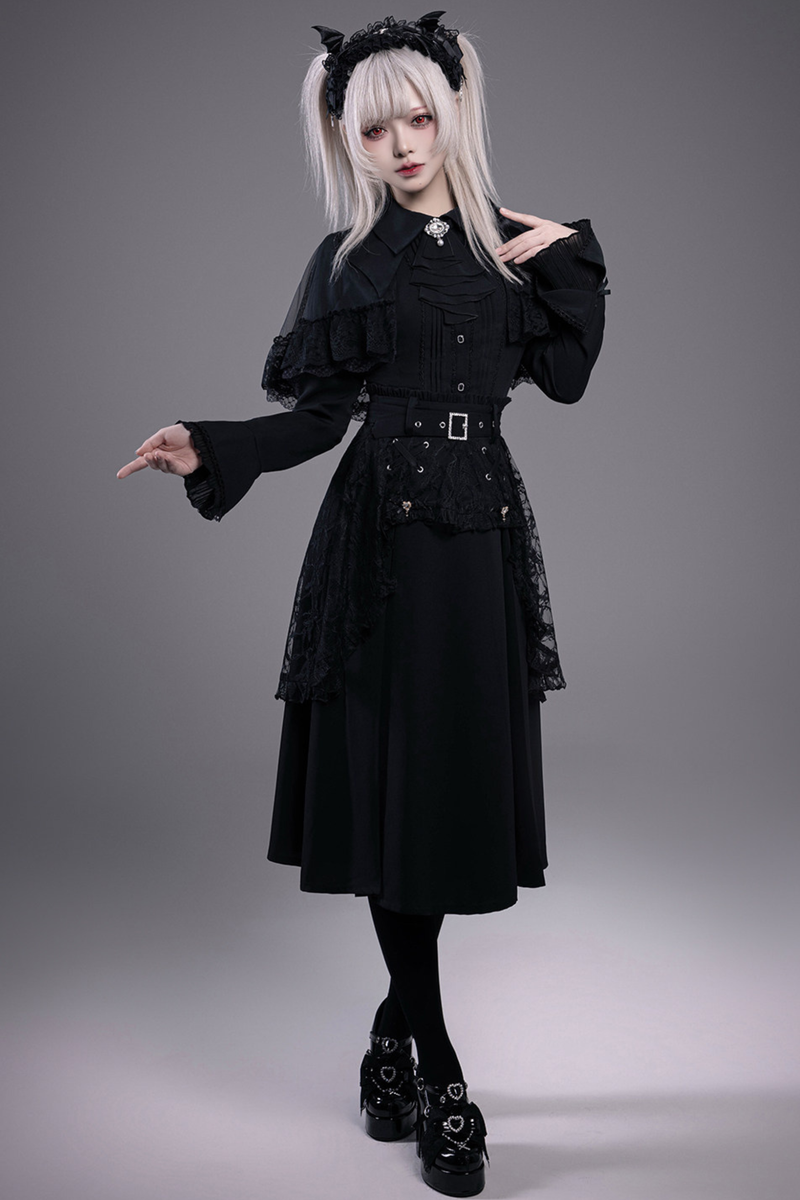 Lace Gothic Shirt + Skirt