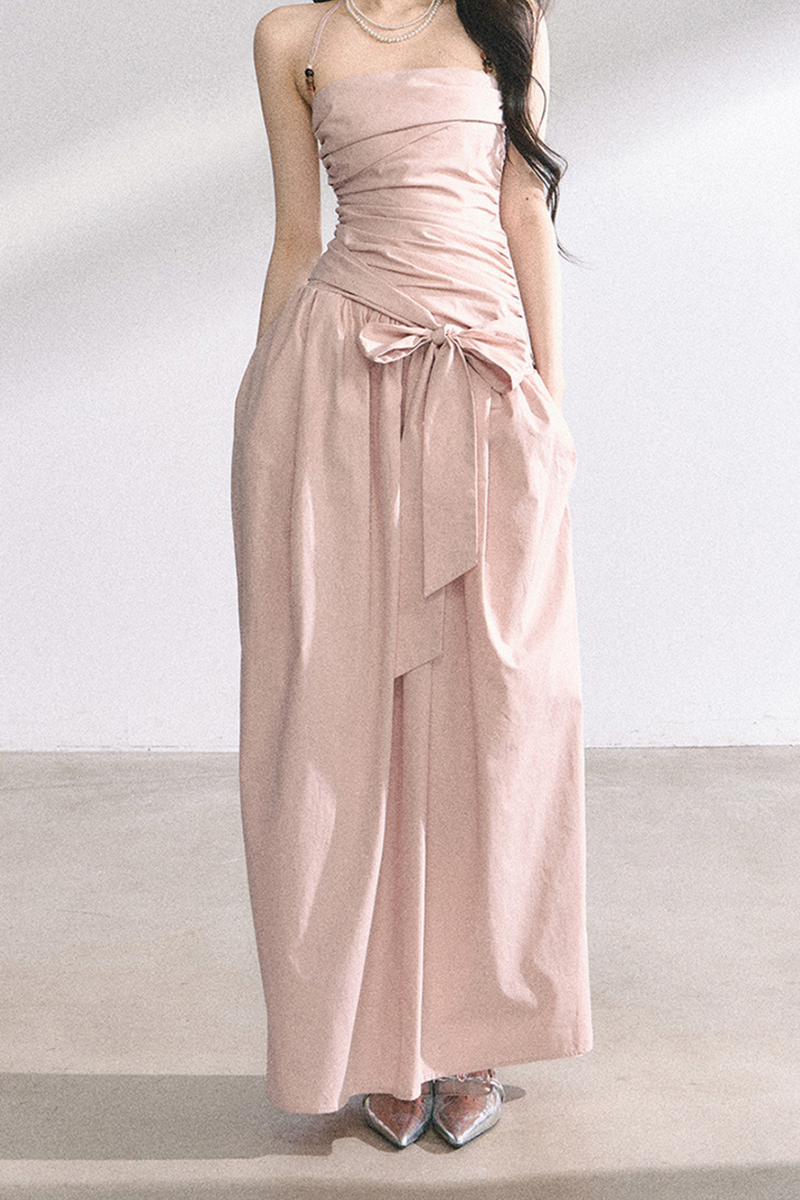 Halter Neck Long Dress