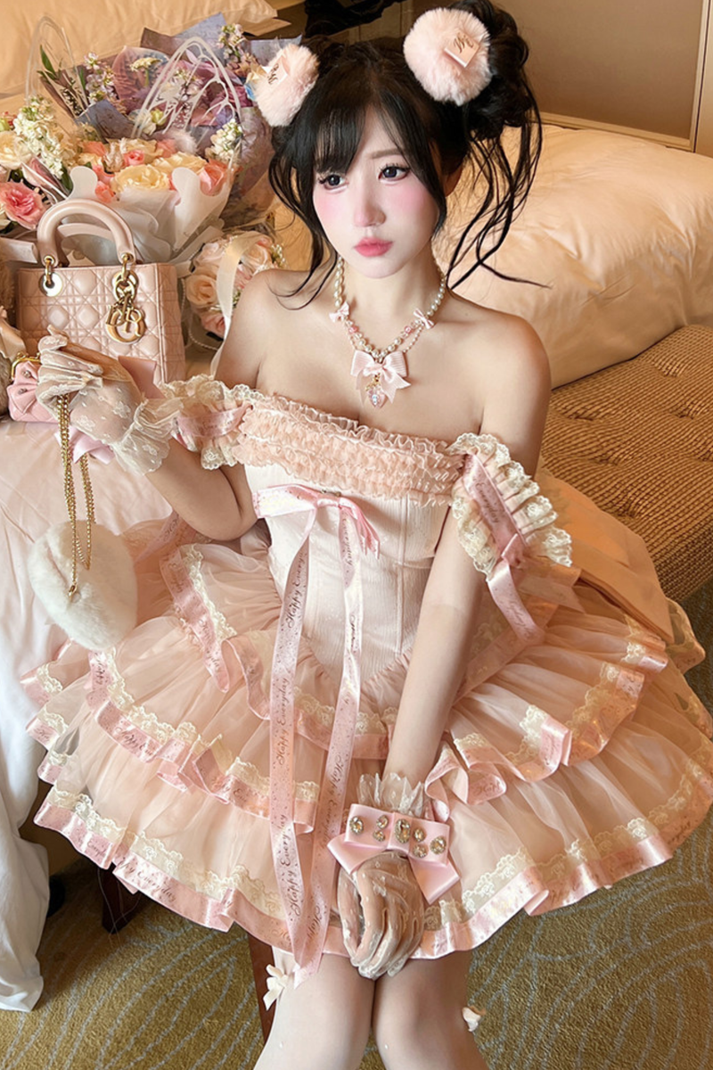 Sweet Princess Lolita Dress + Big Ribbon