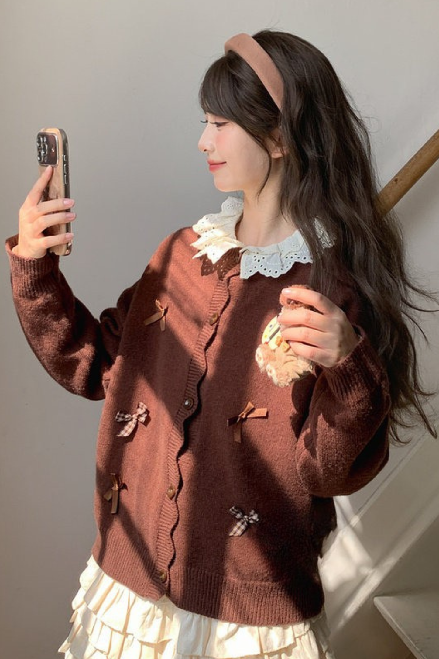 Sweet Ribbon Knit Cardigan