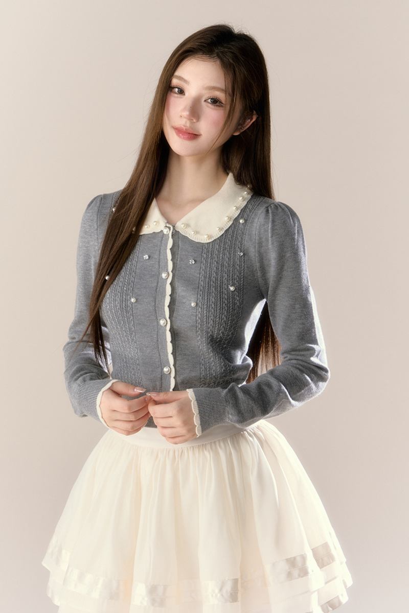 Sweet Island Doll Cardigan + Tight Skirt