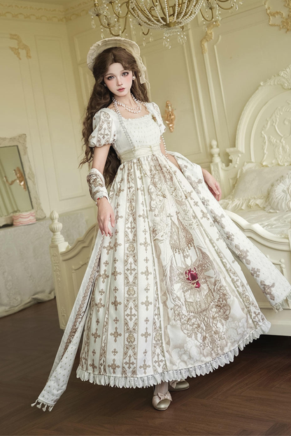 Lolita Dress + Shawl + Necklace