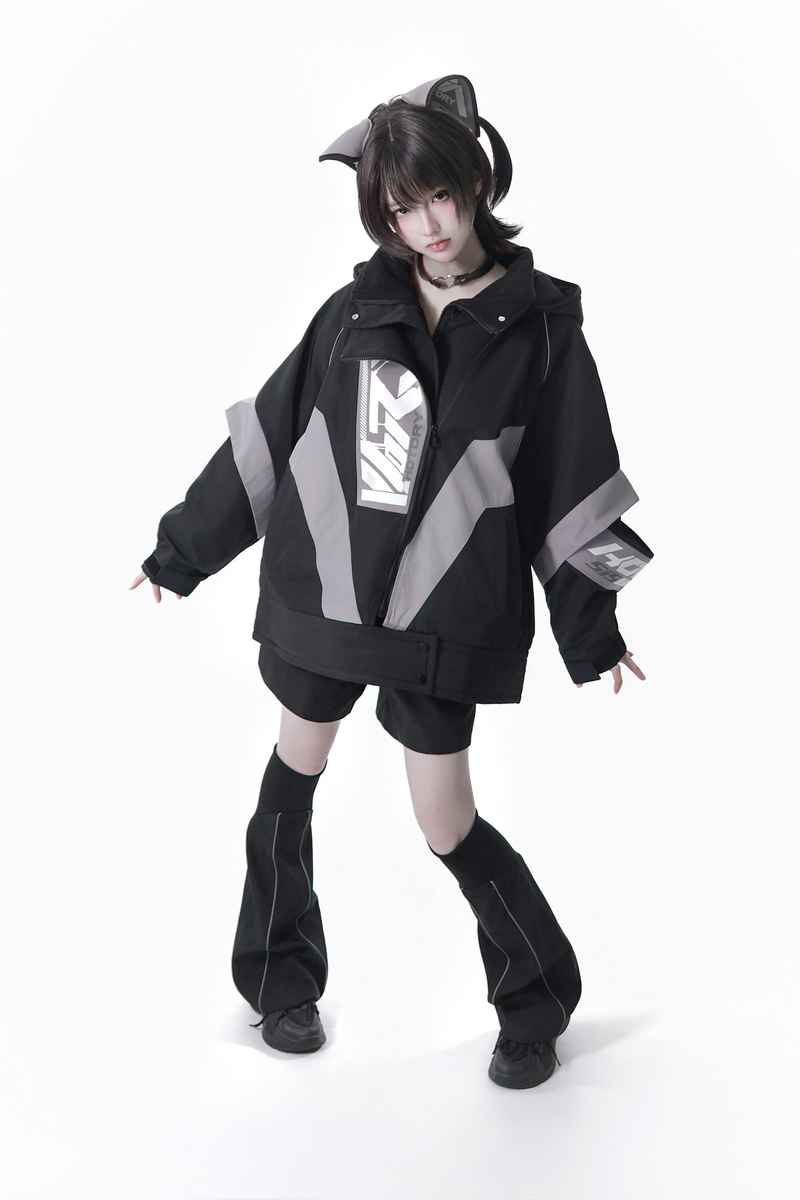 Cyber Loose Jacket + Pants + Leg Warmers + Cat Ear Headband