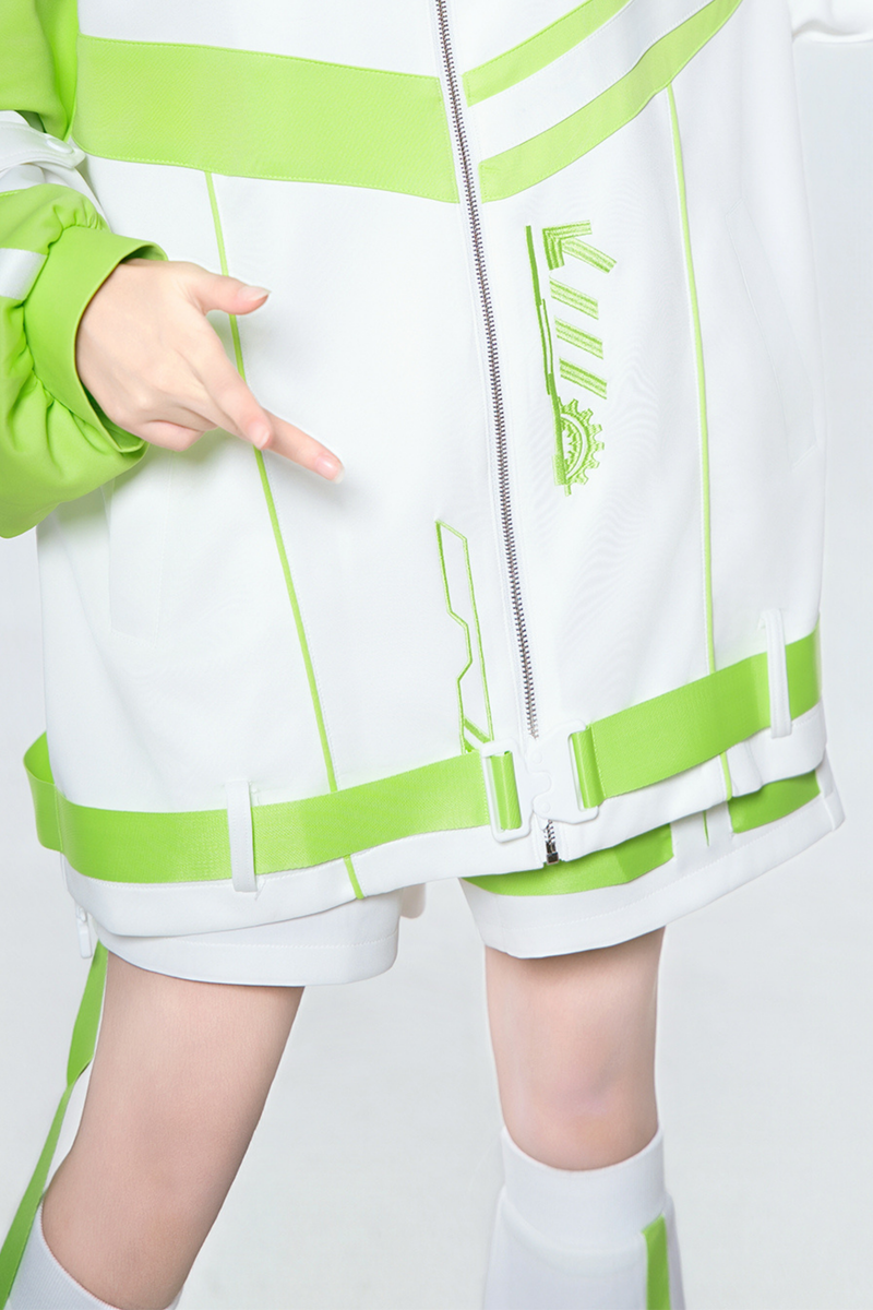 Cyber Subculture Jersey Jacket + Shorts + Leg Covers