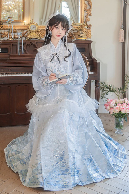 Ice Chinese-style Shirt + Skirt + Dress + Neck Accessories