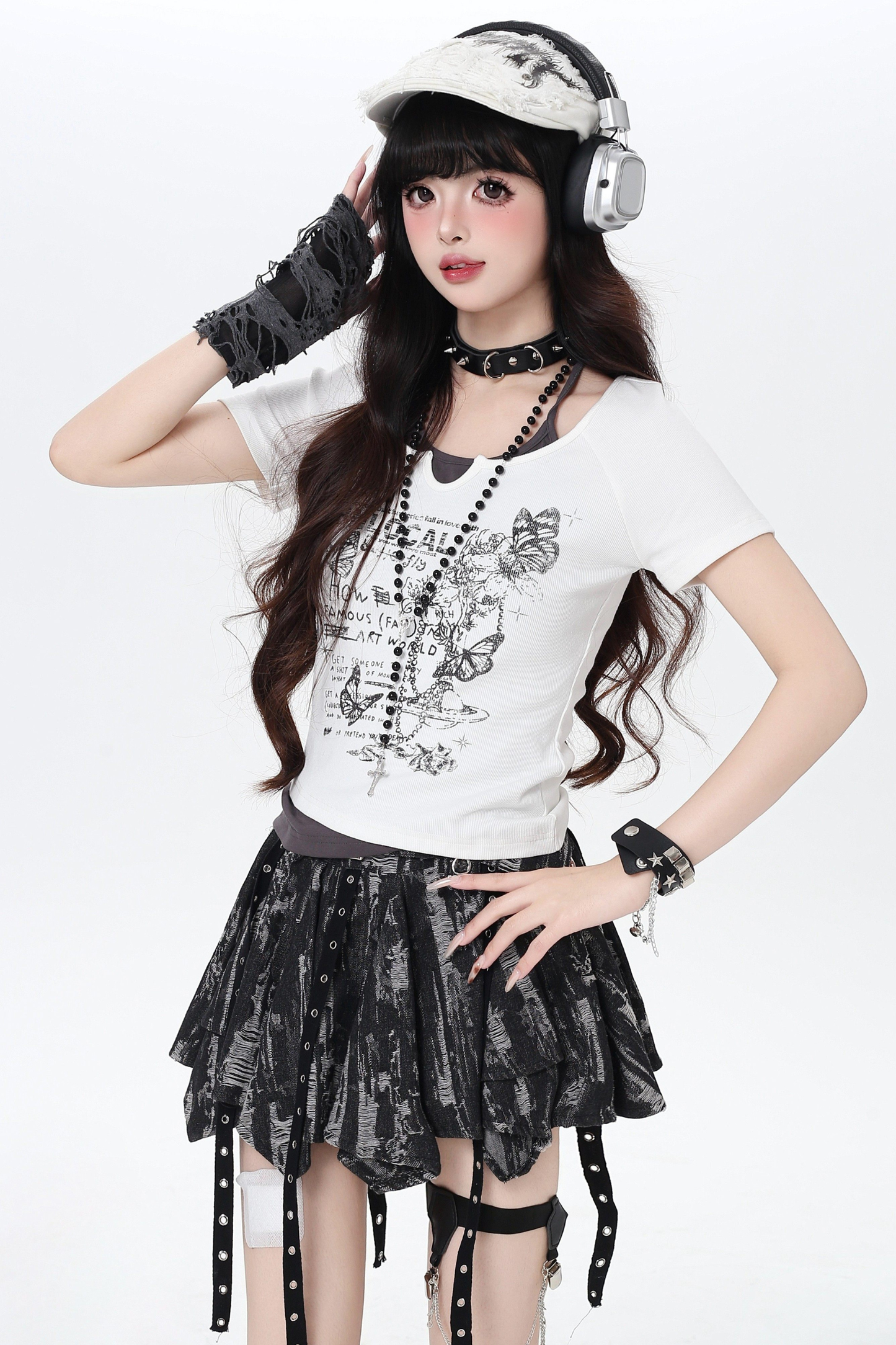 Butterfly Halter Color Block Top