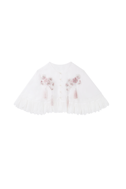 Sweet Flower Shawl + Blouse + Skirt