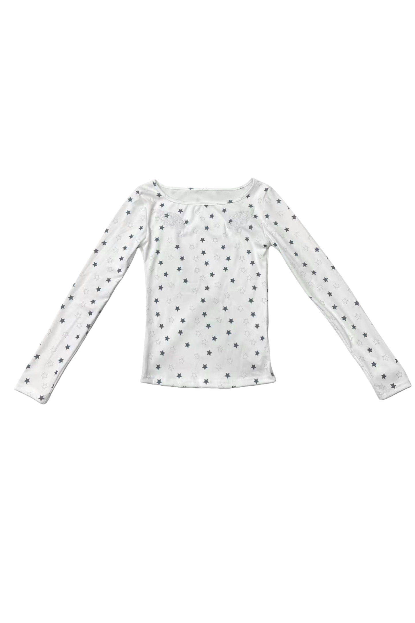 Y2k Star Fit Printed Top