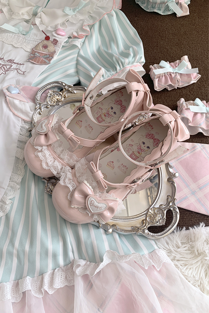 Lace Ribbon Lolita Shoes