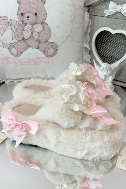 Bunny Fur Lolita Slippers