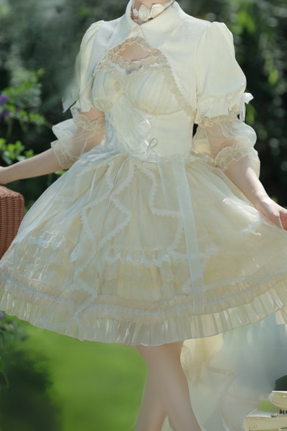 Fantasy Lace Up Design Princess Lolita Dress