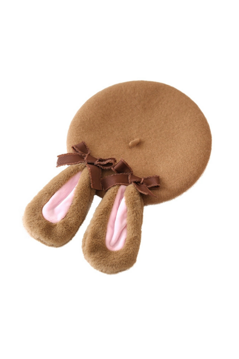 Caramel Ribbon Beret