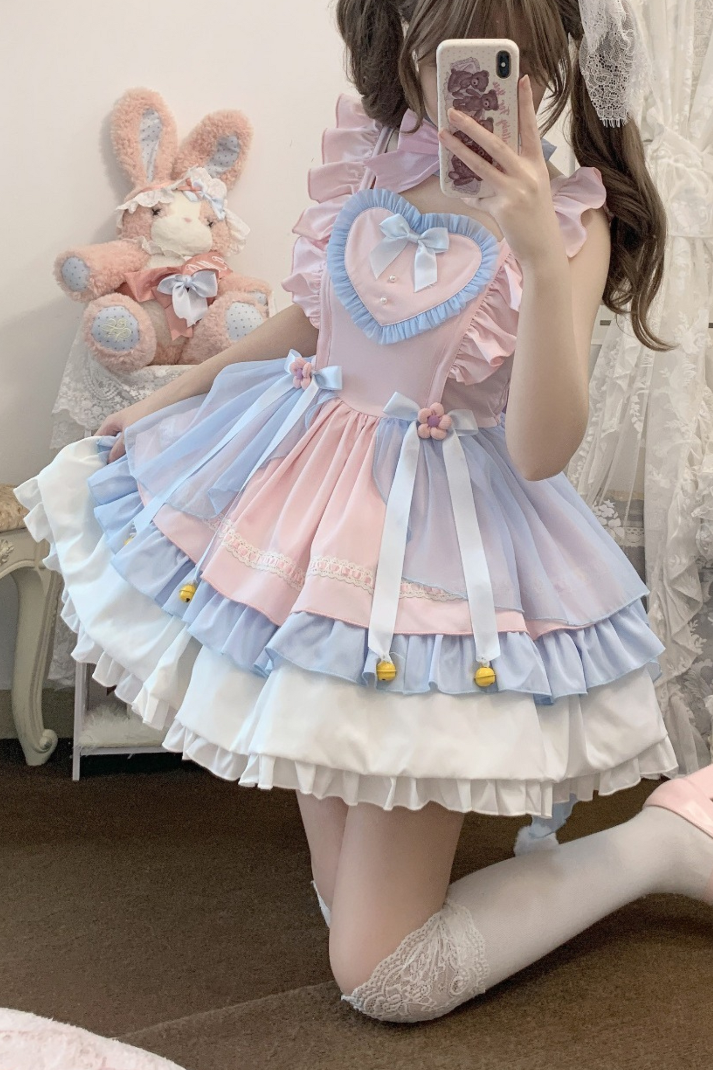 [pre-order] Sweet Heart Rabbit Pastel Lolita Dress