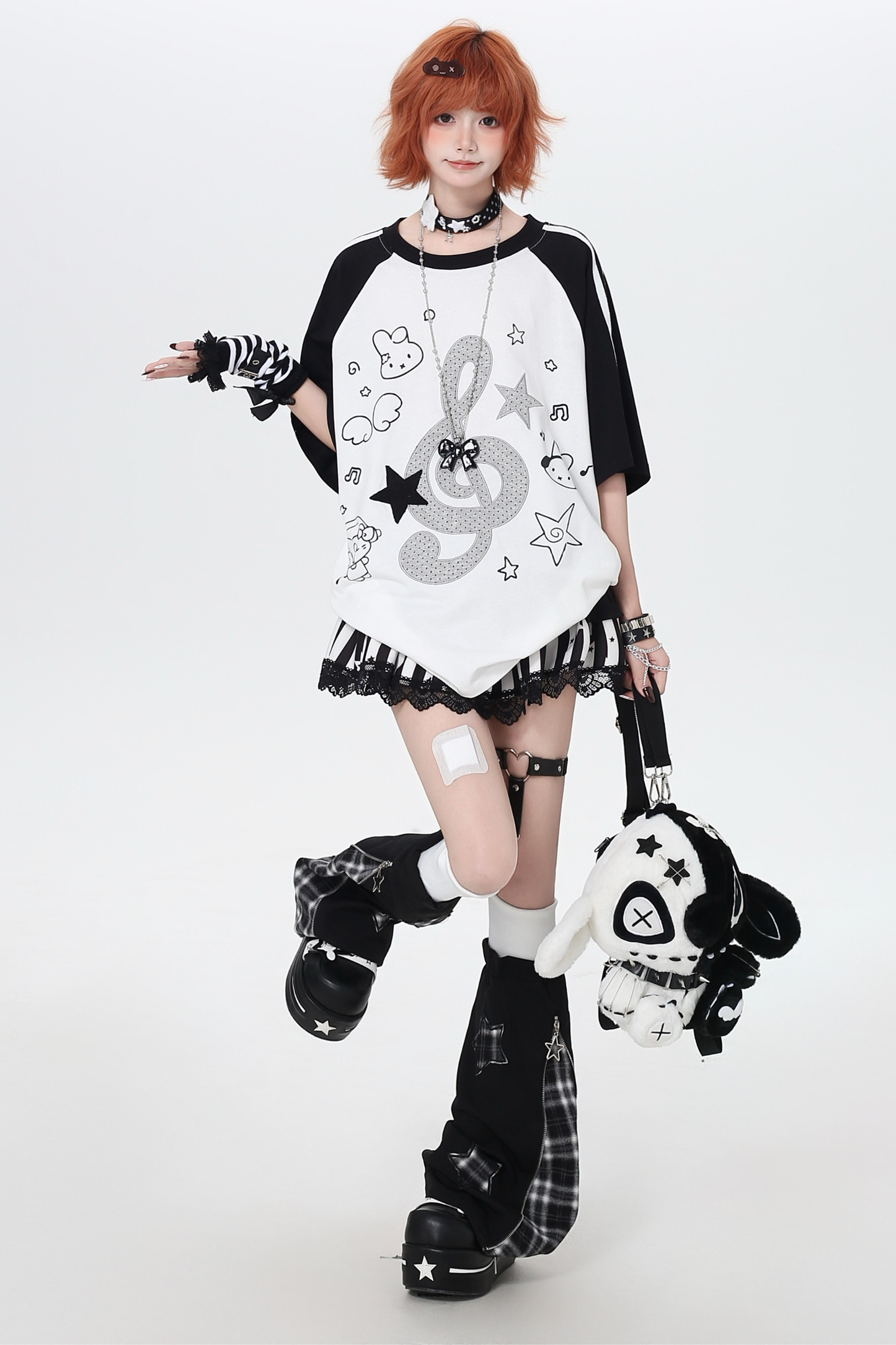 Music Raglan Oversized Top