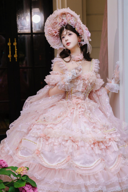 Sweet Flower Tea Party Medium Lolita Dress