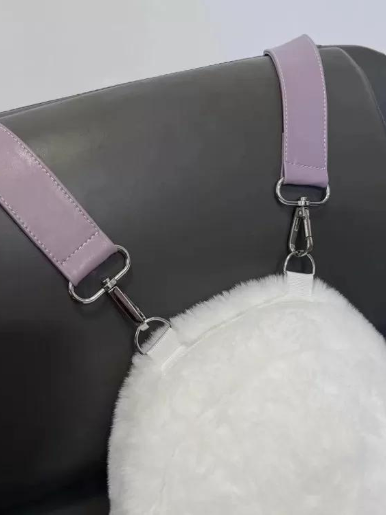 Fluffy White Ghost Backpack