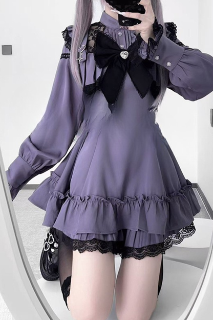 Jirai Ribbon Flare Top + Shorts