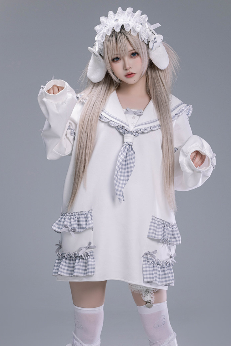 Check Sailor Loose Top