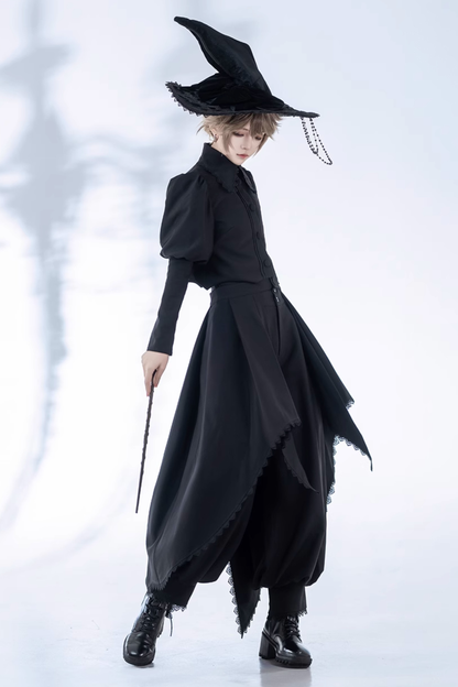 Retro Gothic Lolita Jacket + Pants