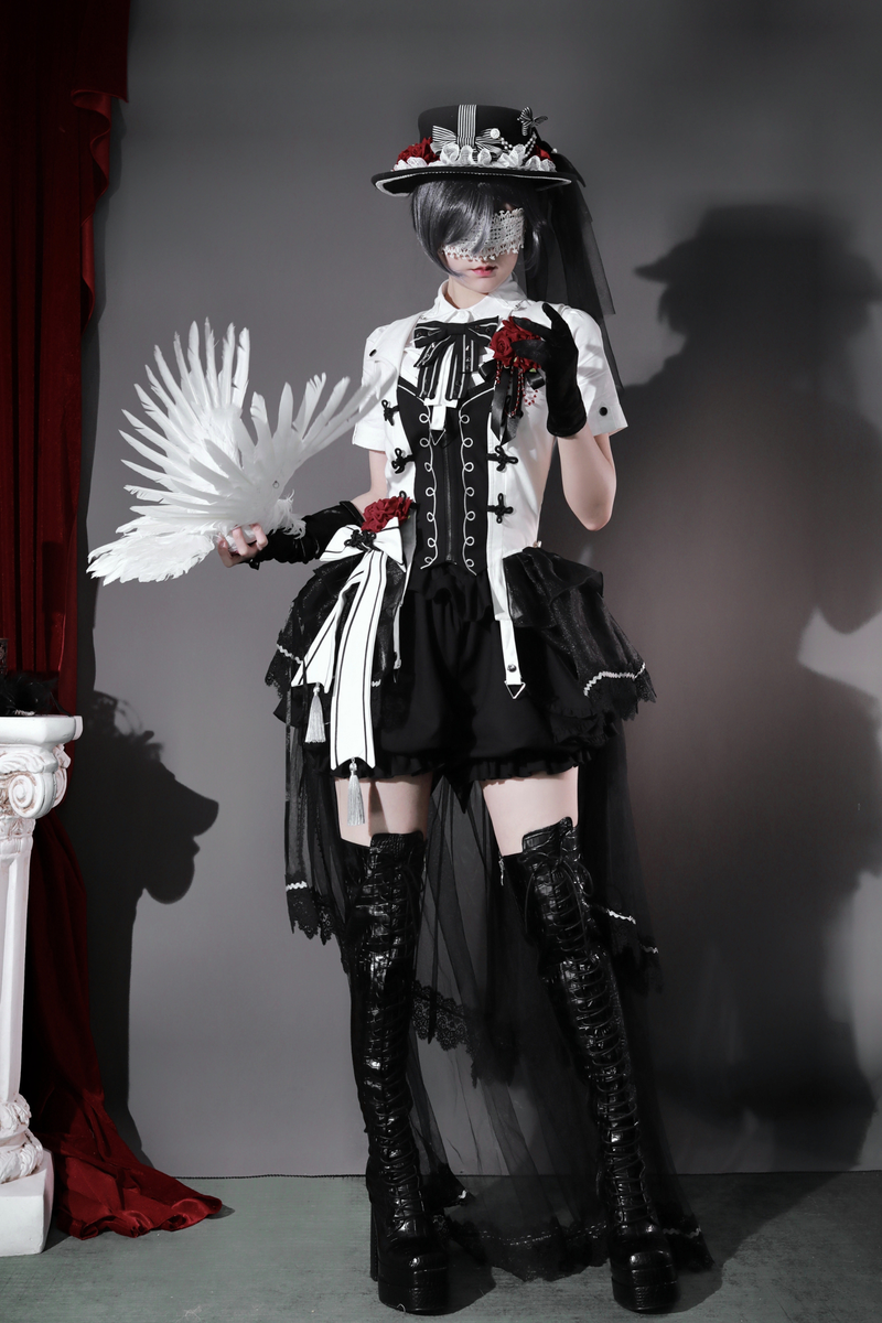Dark Rose Gothic Princess Lolita Set + Dark Rose Gothic Prince Lolita Set