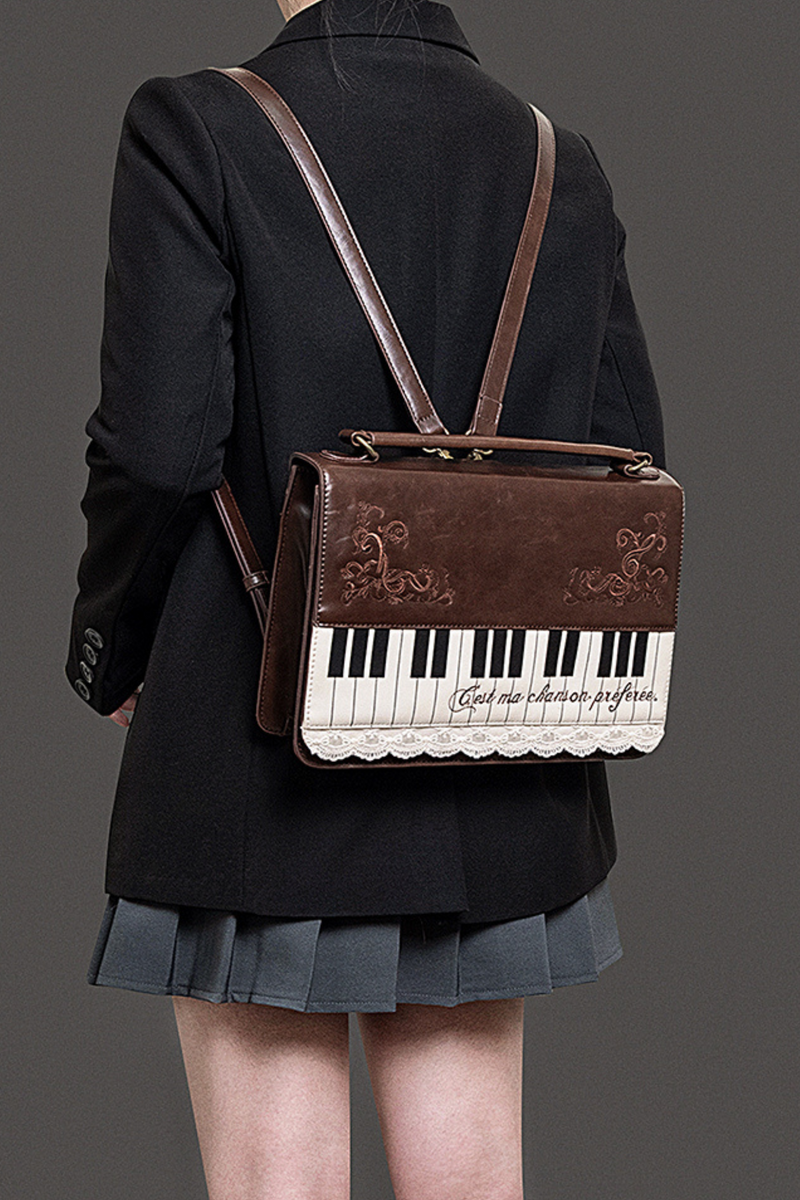 Literary Piano Shoulder Bag