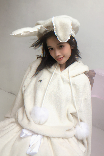 Lace Rabbit Ears Beret