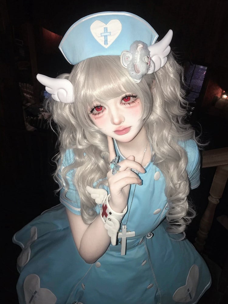[pre-order Deadline: May 4] Heart Cross Nurse Cosplay Lolita Series Nurse Hat