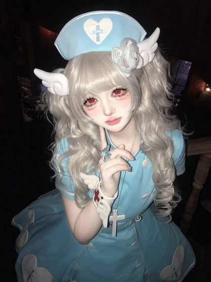 [pre-order Deadline: May 4] Heart Cross Nurse Cosplay Lolita Series Nurse Hat