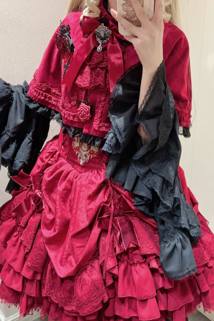 Moon River Gothic Skirt + Cape + Top + Bow