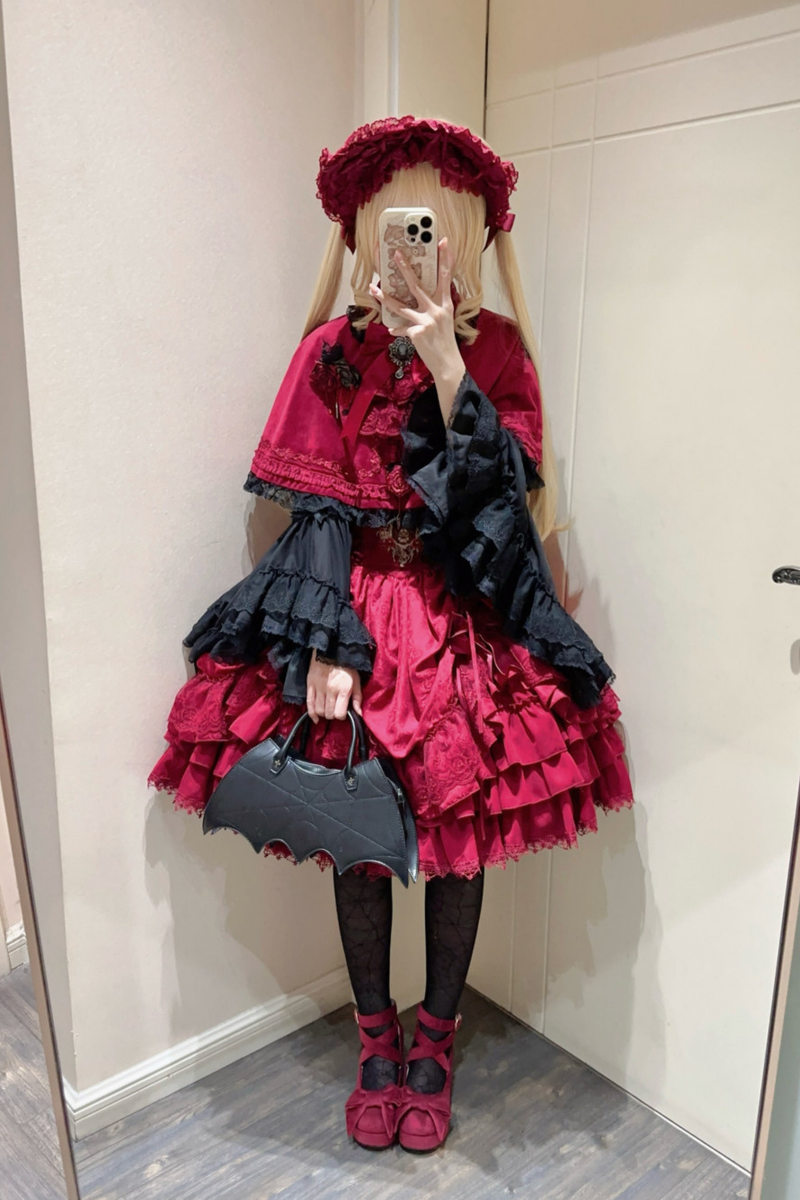 Moon River Gothic Skirt + Cape + Top + Bow