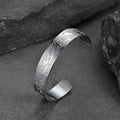 Engraved Viking Jewelry Bangle Bracelet With Celtic Tree of Life