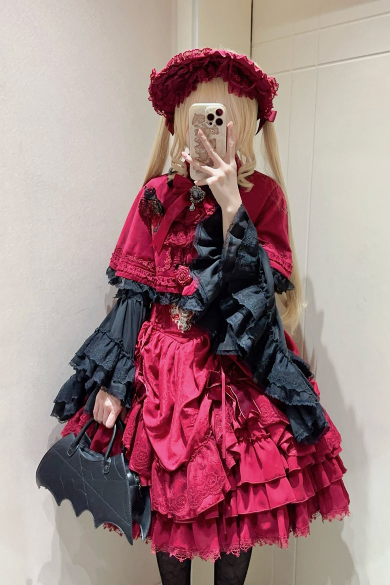 Moon River Gothic Skirt + Cape + Top + Bow