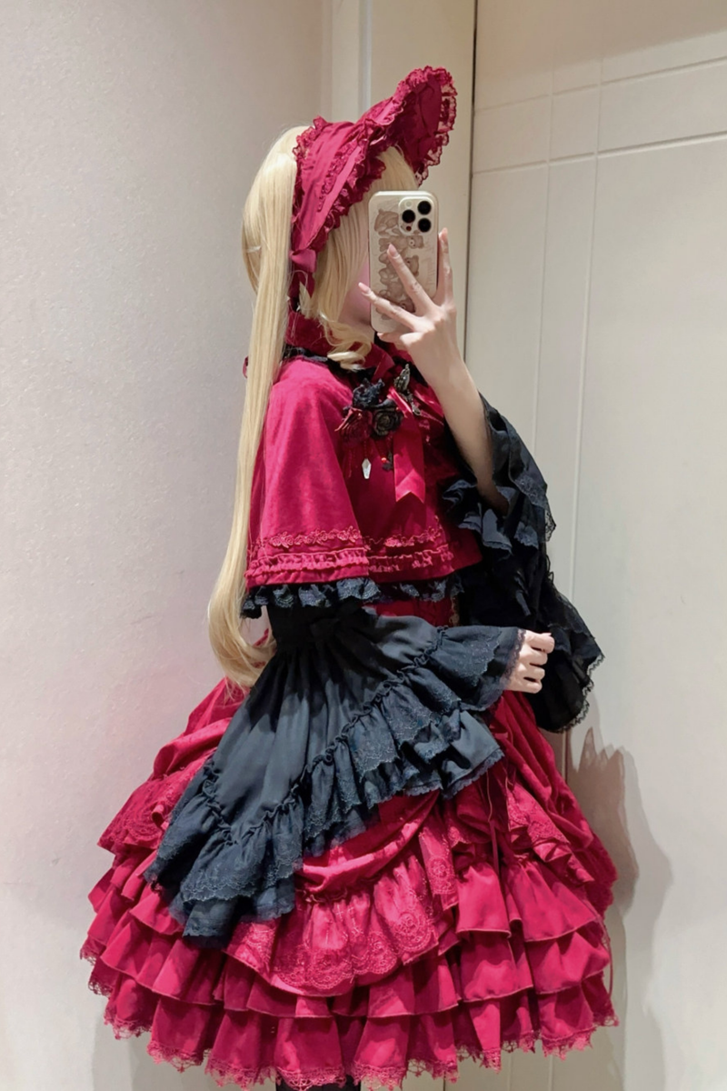 Moon River Gothic Skirt + Cape + Top + Bow