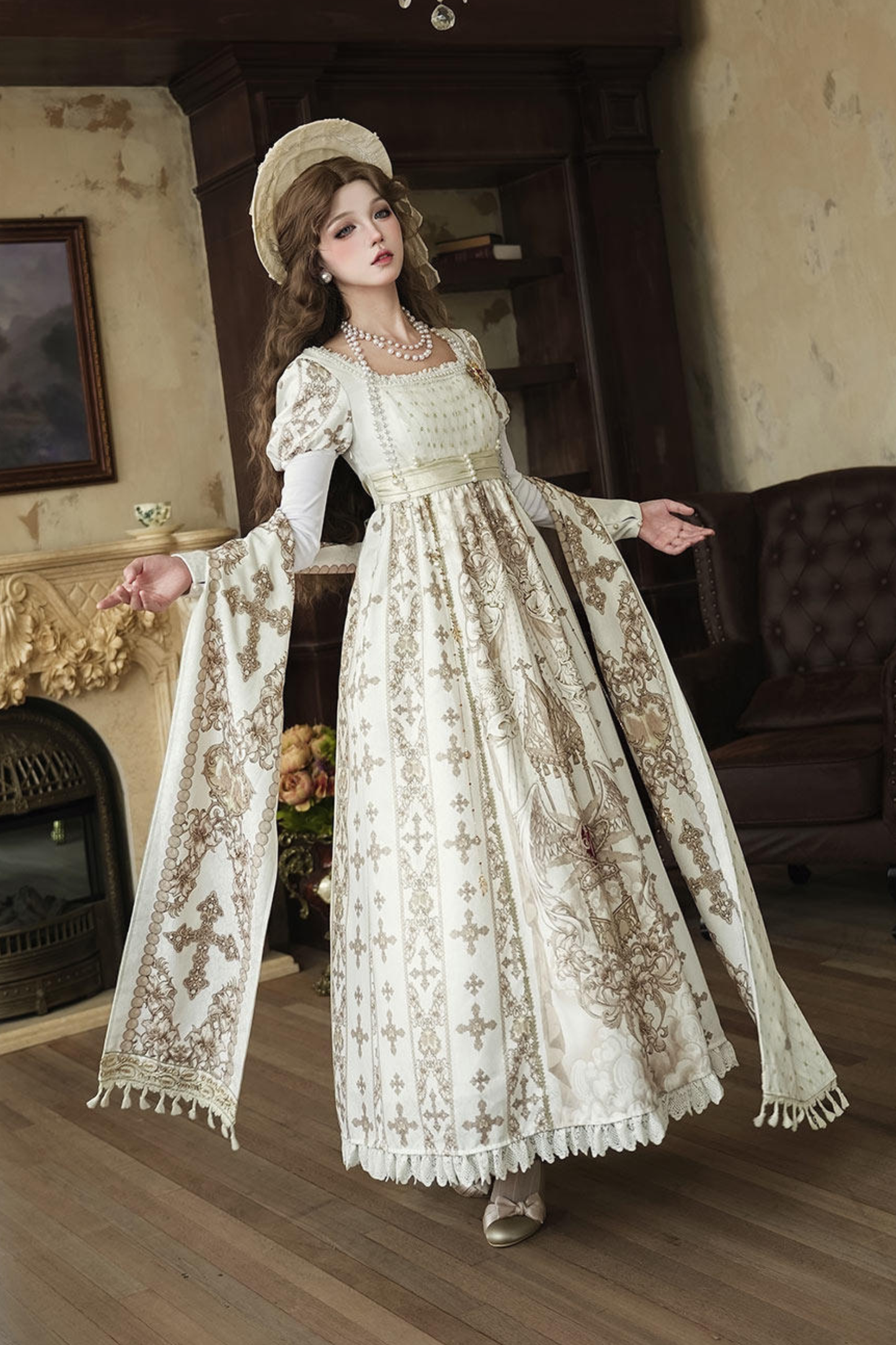 Lolita Dress + Shawl + Necklace