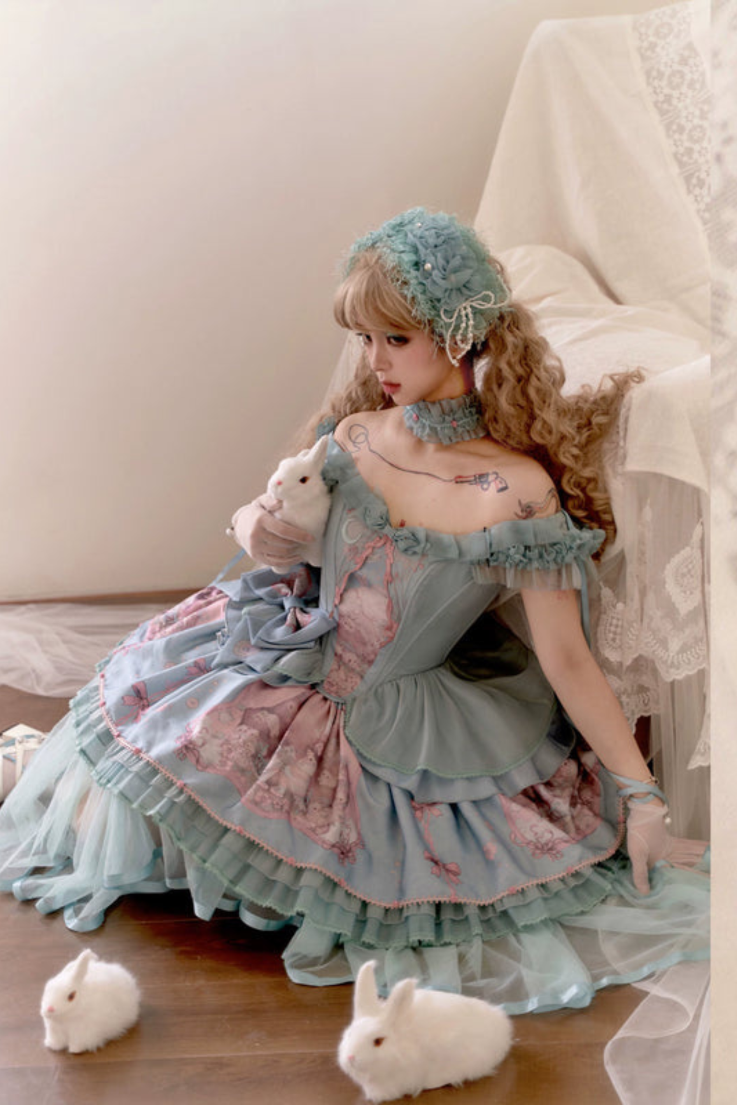 Dreamcore Ballet Lolita Top + Skirt