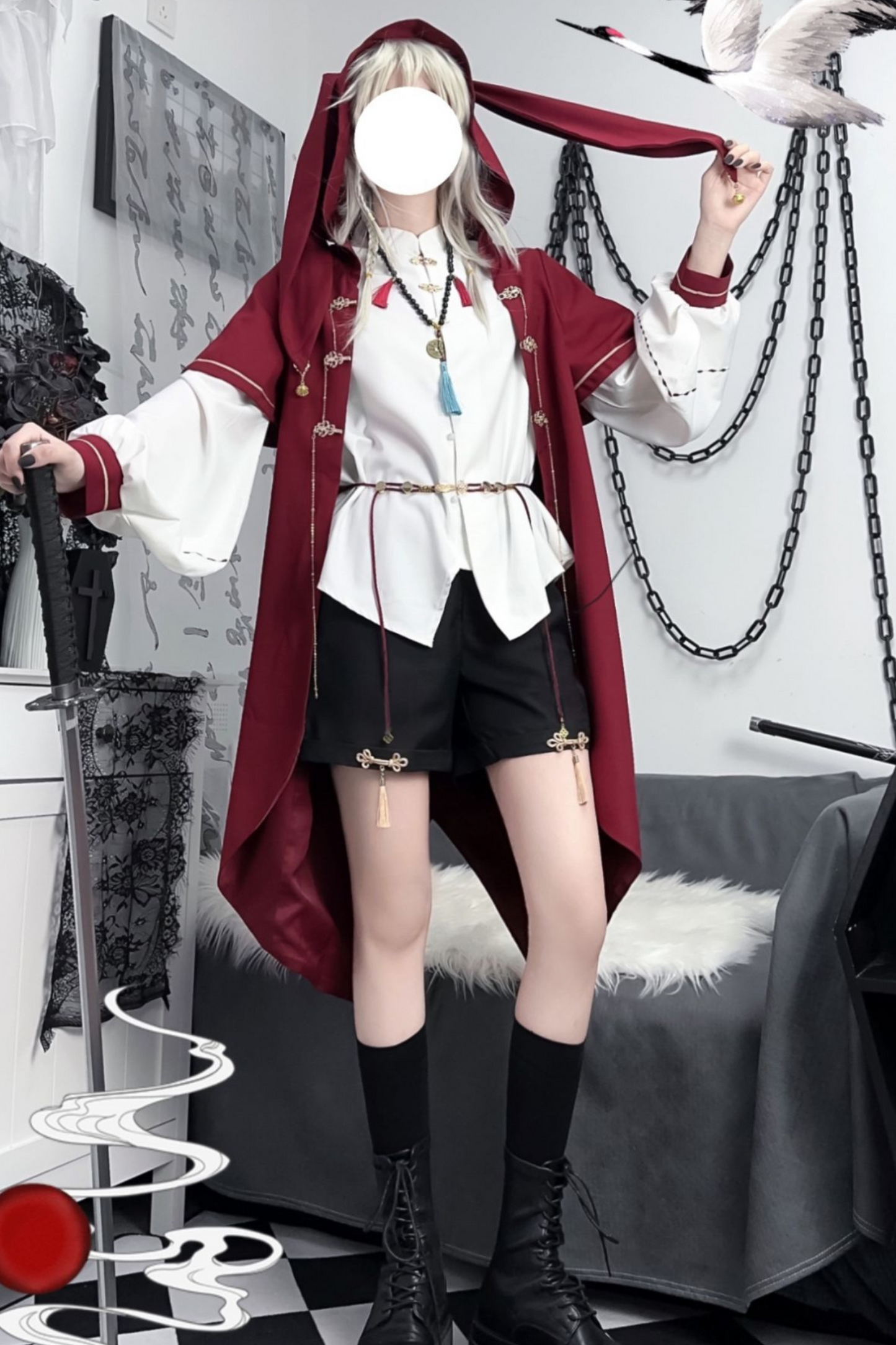 Bunny Hood Prince Outerwear + Shirt + Shorts