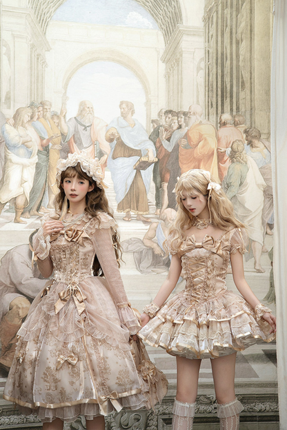 [pre-order Deadline: April 3] Gilded Fantasy Lolita Dress + Jumper Skirt