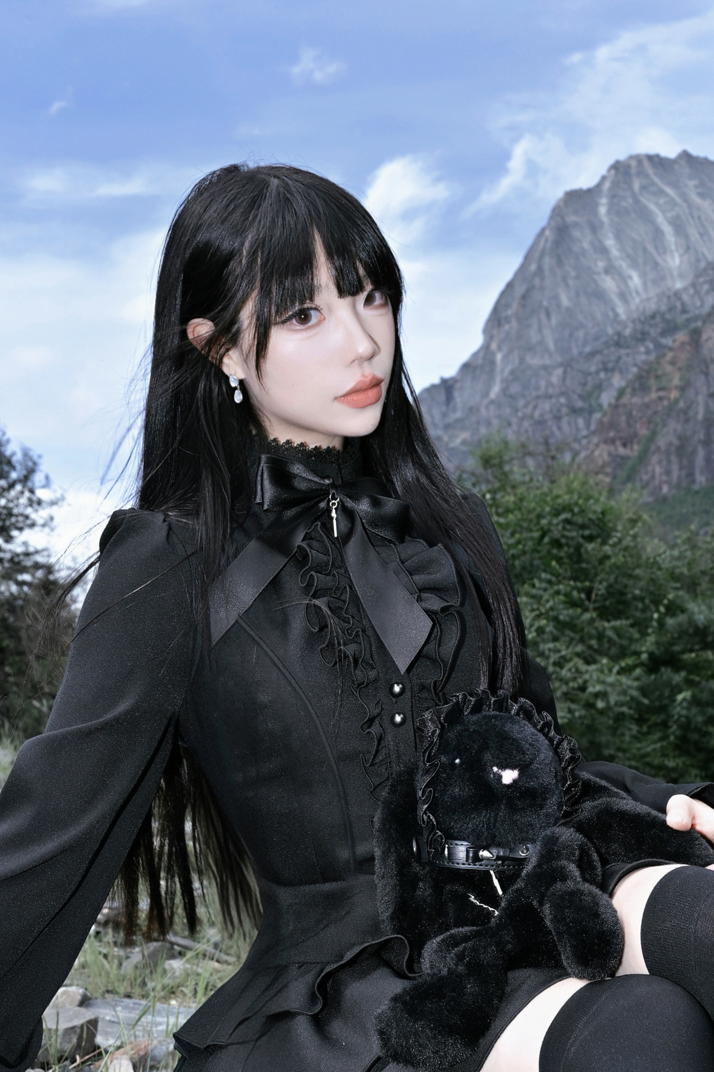 Night Visit Gothic Retro Dress