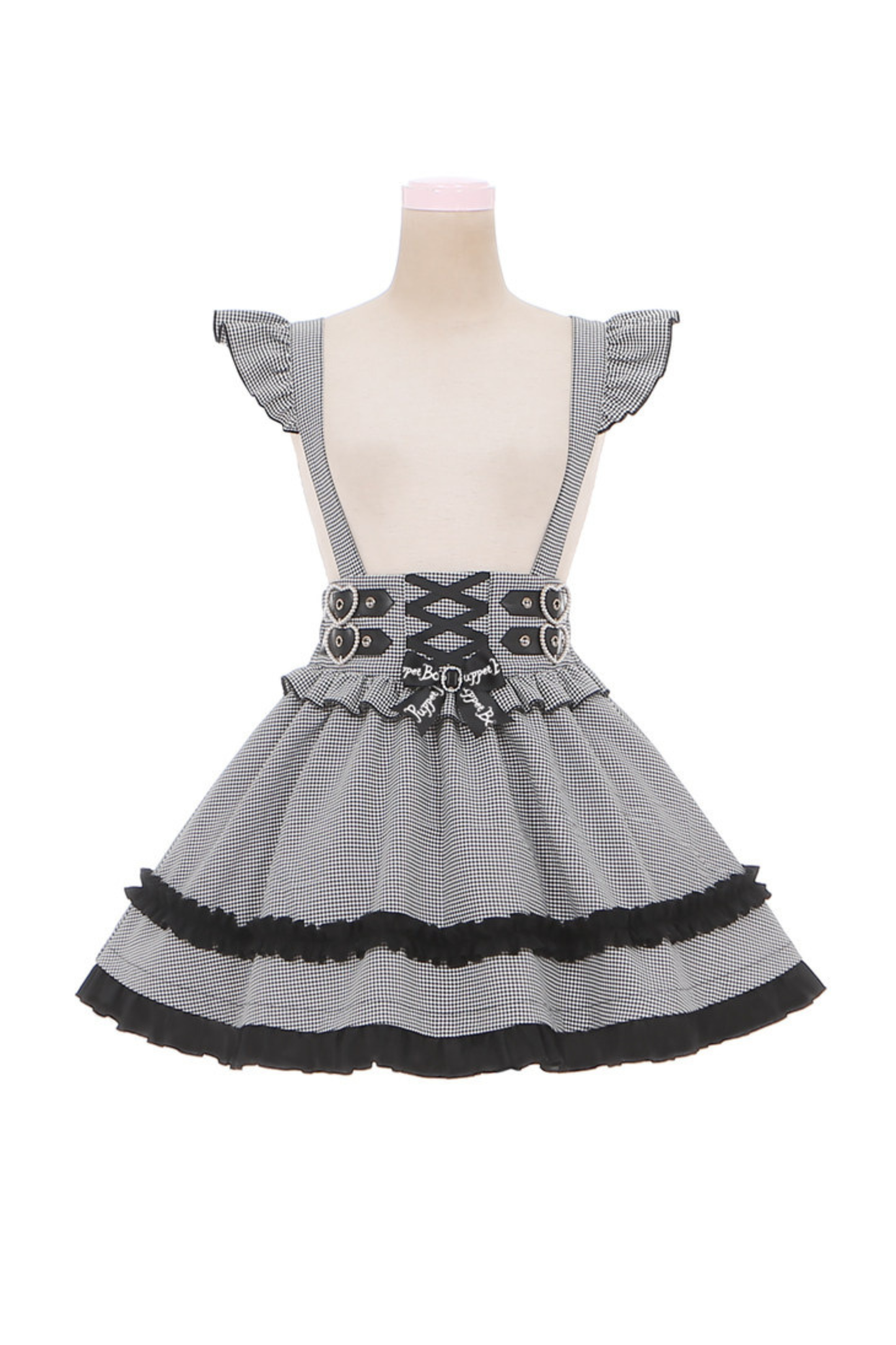 Lace Off Shoulder Top + Suspender Skirt