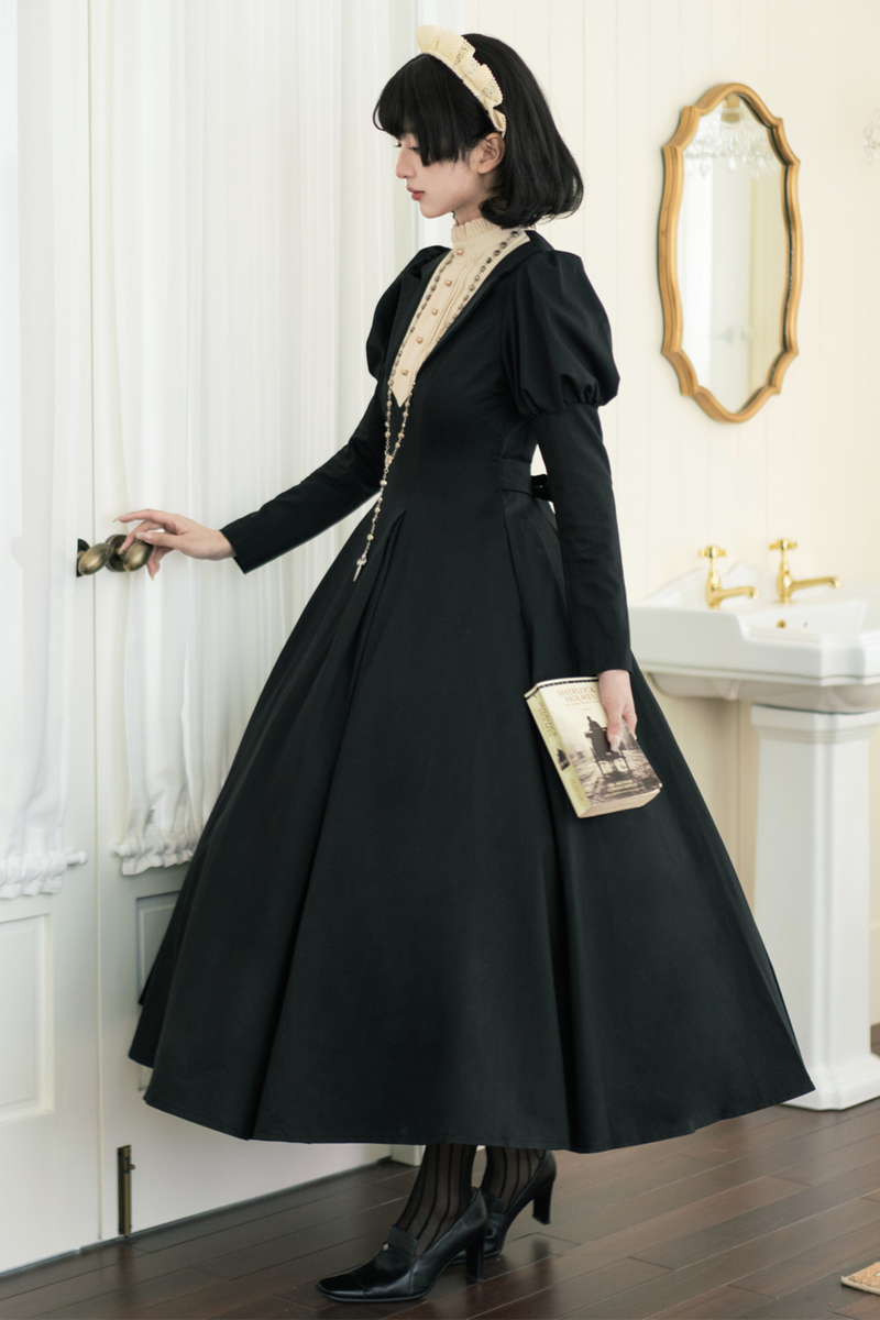 Gothic Flared Long Lolita Dress
