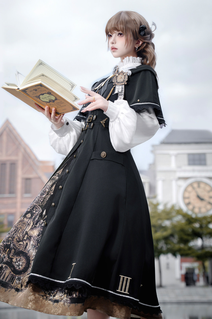 Dragon Aria Lolita Cape Coat + Top + Skirt